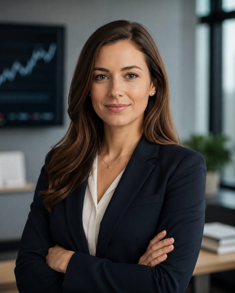Finansal danışmanlık ortağı Elif Duran'ın portresi