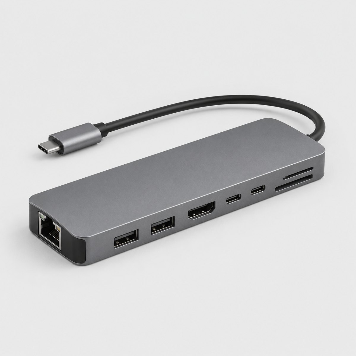 Uzay grisi USB-C hub